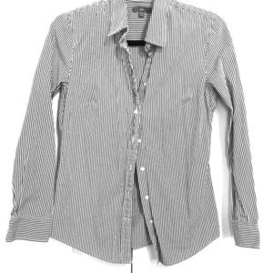 GAP blue striped button up shirt
